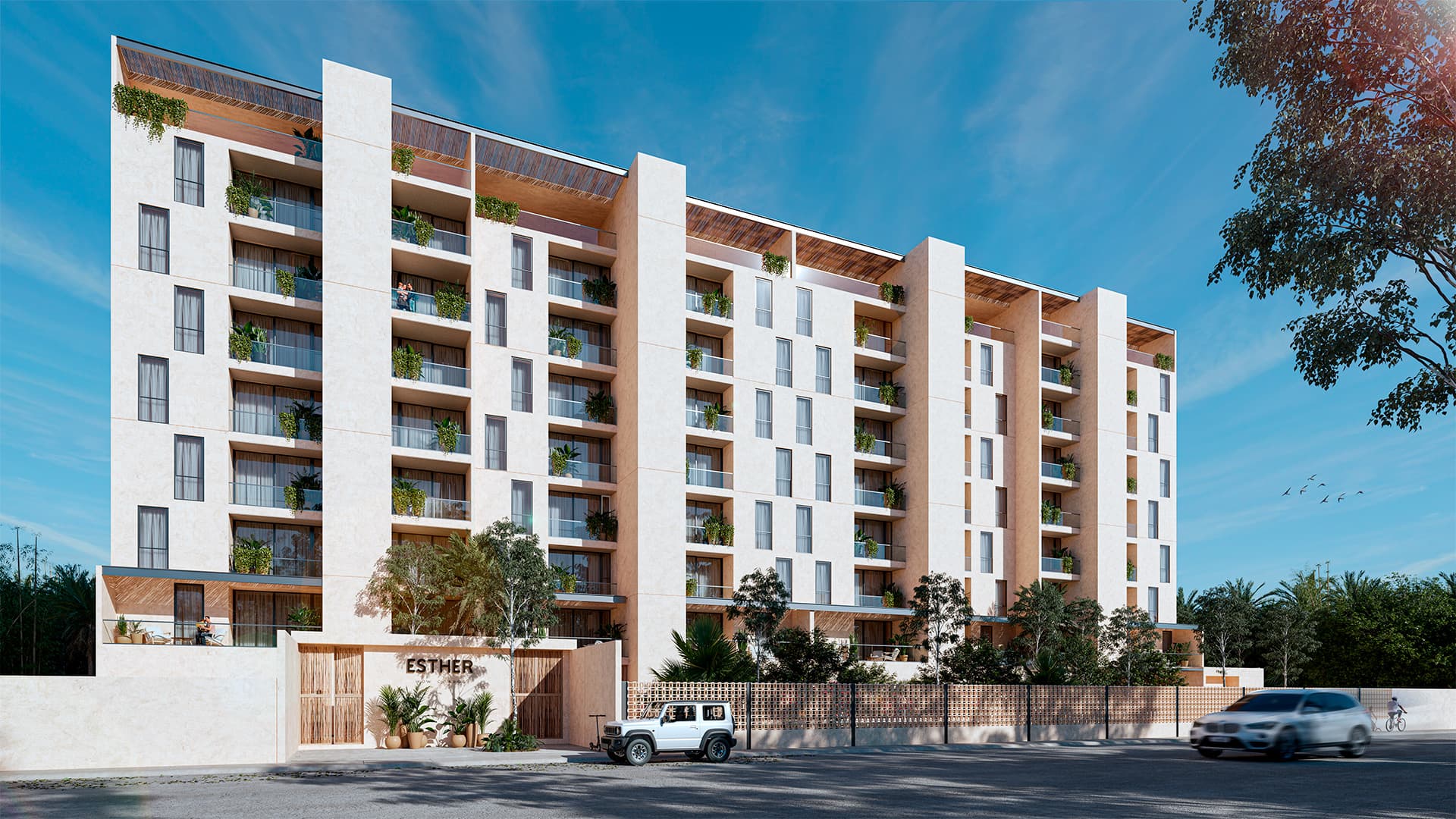 Fachada de Esther WOW Condos en Cancún