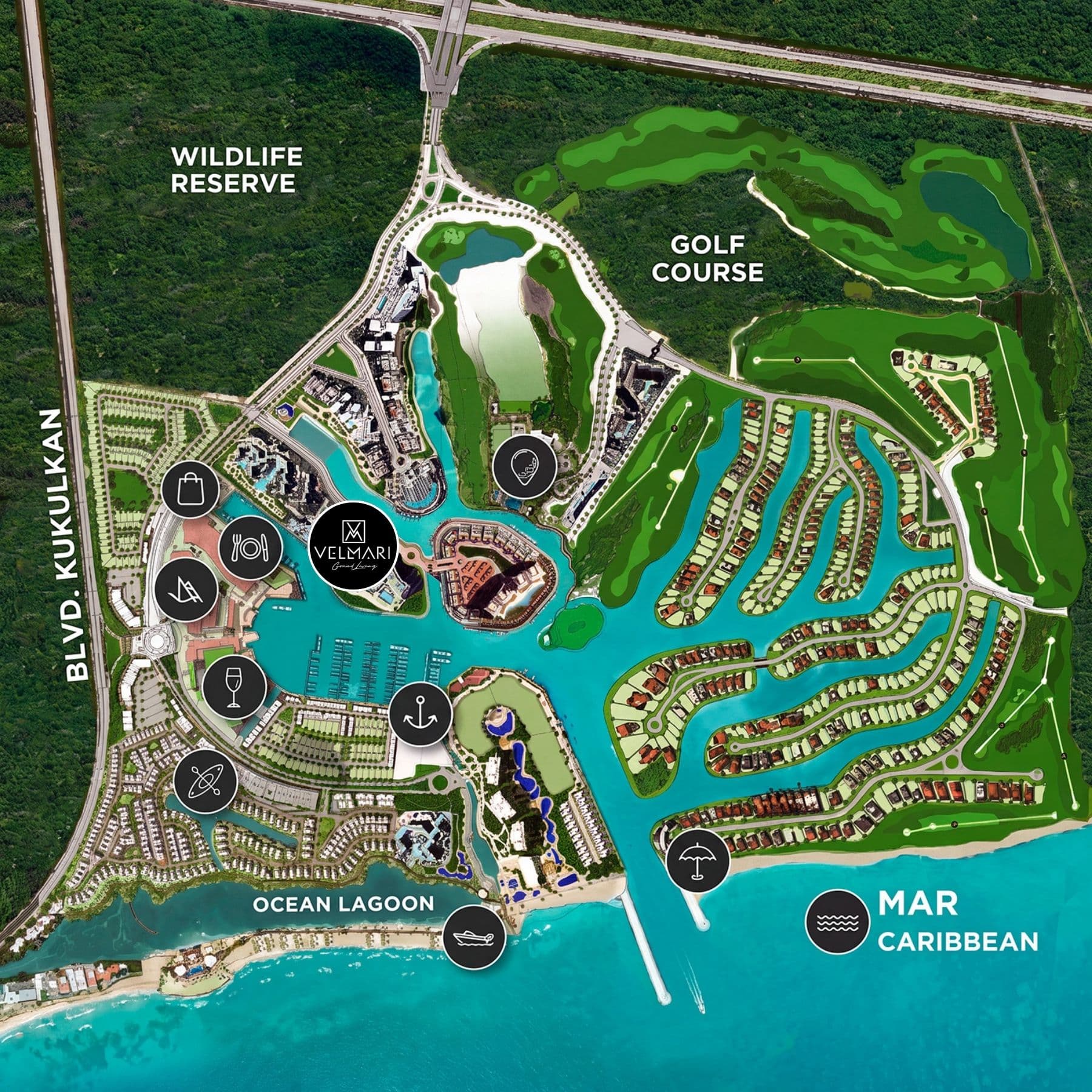 Location — Puerto Cancún, Cancún, Q. Roo